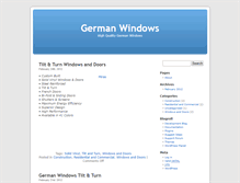 Tablet Screenshot of germanwindows.com